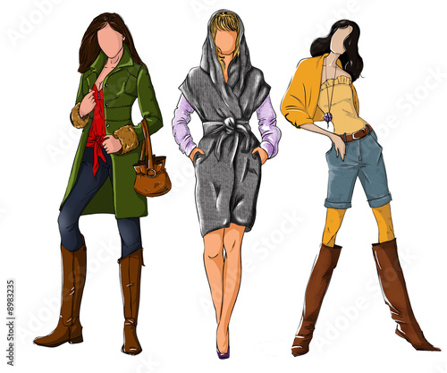Illustration: winterfashion winterfashion
