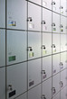 Wall of lockers.