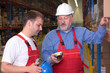 Photo: A view of a senior engineer training a newly hired employee. A view of a senior engineer training a newly hired employee.