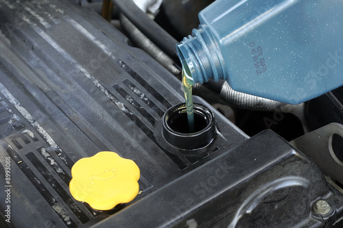 adding oil adding oil