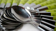 Pattern from silver spoons