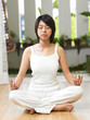 woman practising yoga