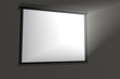 A presentation with a projector