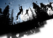 Mountaineering abstract background
