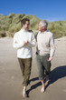 Two men discussing on beach
