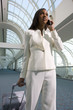 Businesswoman walking in airport