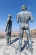 Statues de Cortigo de Chilegua - vue de dos - Fuerteventura Statues de Cortigo de Chilegua - vue de dos - Fuerteventura