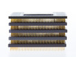 Stack of CPU on white background Stack of CPU on white background