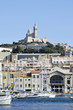 Notre-Dame de la garde depuis le port, Marseille, France Notre-Dame de la garde depuis le port, Marseille, France