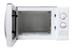 Microwave oven on white