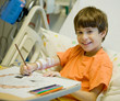 Little Boy in Hospital Feeling Much Better Little Boy in Hospital Feeling Much Better