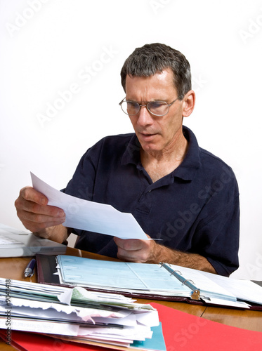 Photo: Man Shocked at his bill Man Shocked at his bill