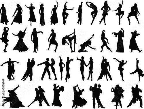 silhouettes of dancing people people dancing silhouette. silhouettes of dancing people