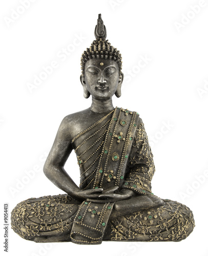 statue de bouddha sur fond blanc
