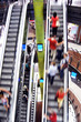 Foto: Shopping abstract. People rush on escalator motion blurred Shopping abstract. People rush on escalator motion blurred