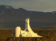 Side-view of modern white church in Stykkisholmur, Iceland Side-view of modern white church in Stykkisholmur, Iceland