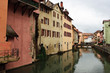 Canal at medieval town of Annecy, France