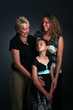 studio portrait of three generations of women studio portrait of three generations of women