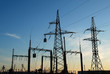 electric station on sunset