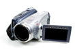 Video Camera On A White Background Screen Facing Forward Video Camera On A White Background Screen Facing Forward