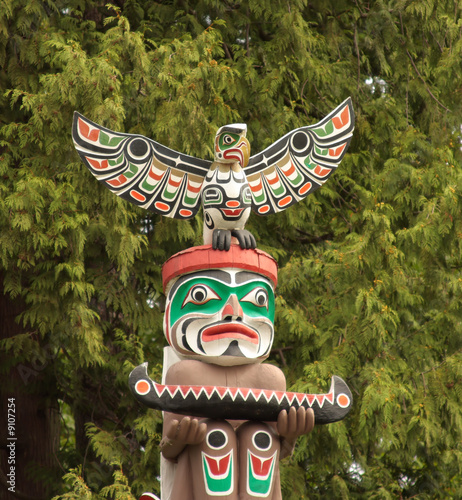 Photo: Totem Pole in Vancouver BC. Totem Pole in Vancouver BC.