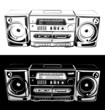 Vector: tape recorder tape recorder