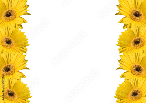 Photo: White page decor with flowers White page decor with flowers