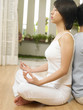 couple practising yoga together