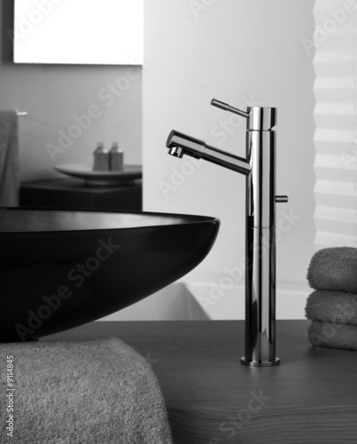 faucet  inside beautiful bathroom