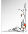 abstract floral border background