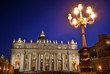 St. Peter's Basilica at night