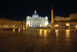 Saint Peter's Square at night