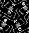 Seamless skeleton pattern