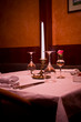 The served table at restaurant