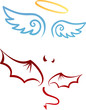 Angel and devil