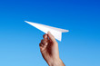 throwing a paper plane.. throwing a paper plane..