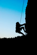 man climbing