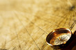 Close up view of the Compass on the old paper background