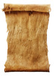 Manuscript vertical burnt rough roll