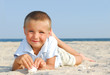 Cheerful  child on summer vacations