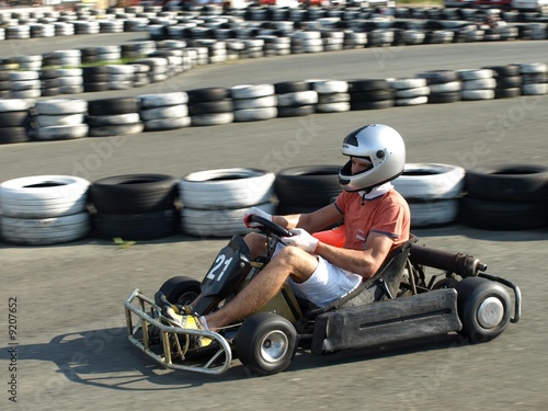 Photo: go kart in action go kart in action