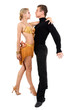 dancing couple isolated white background dancing couple isolated white background
