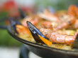Cooking paella