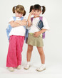 two school girls posing with attitude