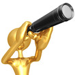 Looking Through Telescope