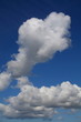 Cumulus Wolken türmen sich auf, Wetter
