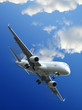 Commercial aircraft taking off Commercial aircraft taking off
