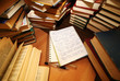 Many old books Many old books