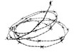 Barbed wire, close-up
