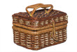 Art weaving of a basket Art weaving of a basket